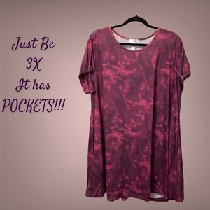 (3/$15)  NWOT purple tie dye tunic dress